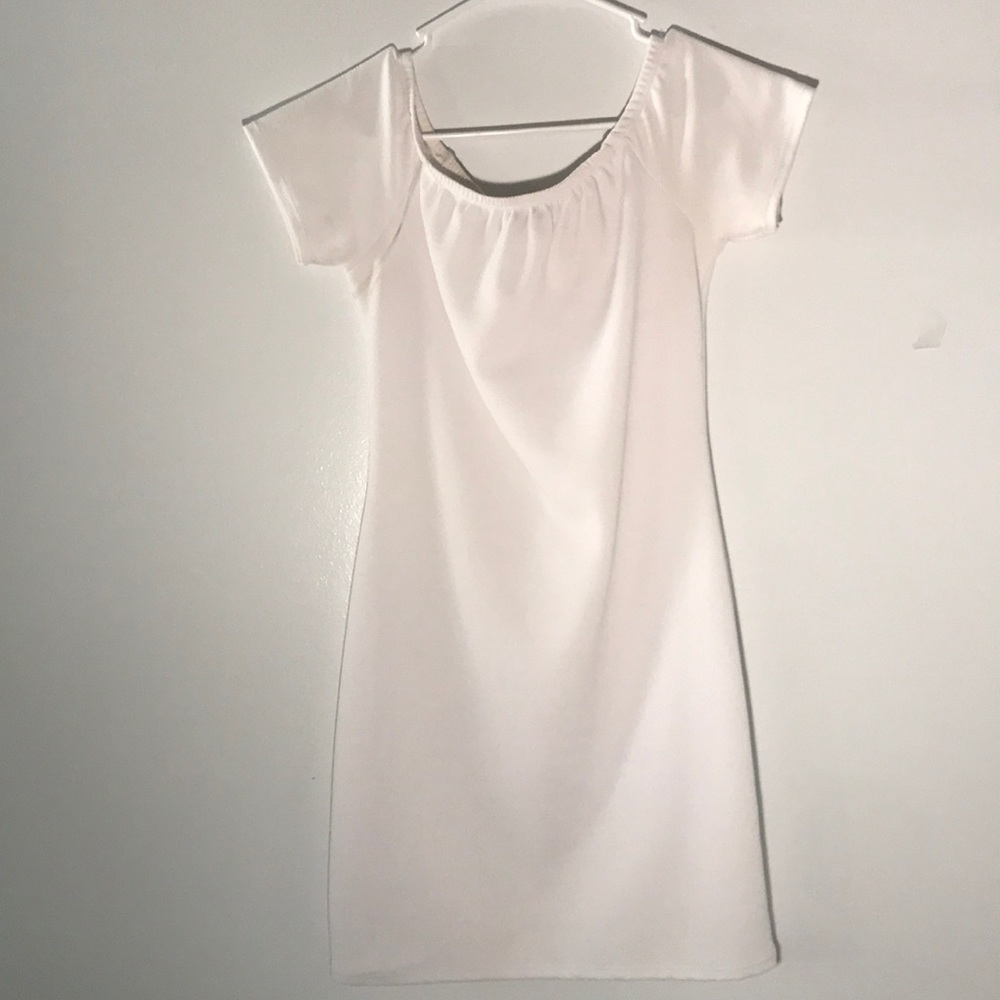 White Off the shoulder dress